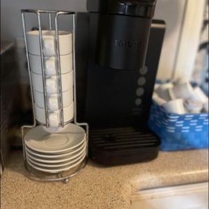 World Market 4oz Stacking Espresso Cups & Saucers Set